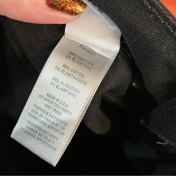 Misa The Super Star Cropped Split Hem Grommet Flare Jeans in Black - Picture 10 of 10